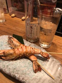 炉端焼き　エビ串