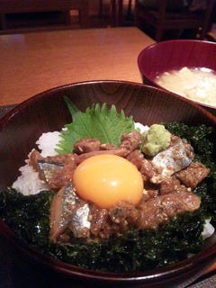 秋刀魚のづけ丼