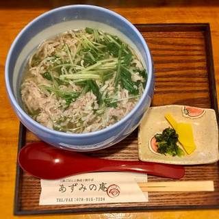 熟成十割蕎麦の豚バラはりはり蕎麦