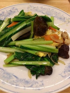 小松菜と卵炒め