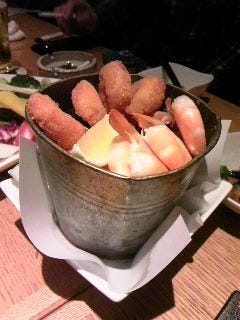 海老のバケツ盛り