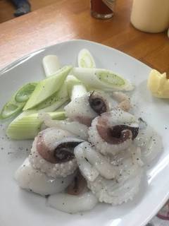 げそバター鉄板焼き