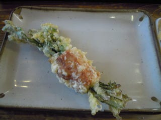 春菊とちくわの天ぷら