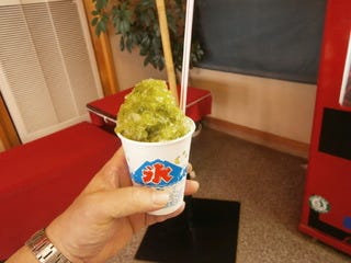 かき氷　抹茶