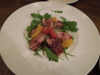 鴨モモ肉のグリル　オレンジのソース