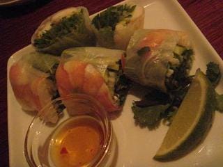 海老と野菜の生春巻き