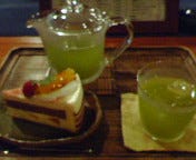 冷茶の洋菓子セット