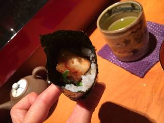 アナゴとキュウリの巻物