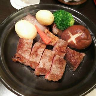 飛騨牛のステーキ