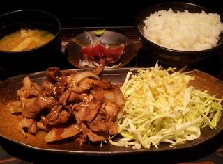 豚生姜焼き定食