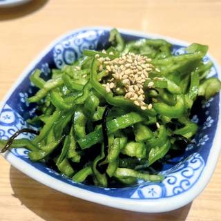 塩昆布ピーマン