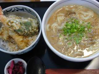 カレーうどん・小天丼セット