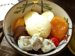 小倉あんみつ＆クリームあんみつ