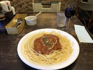 アサリの唐辛子トマトソース