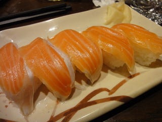 大トロサーモンハラスの５カン握り