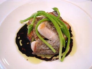 太刀魚のポワレ　バルサミコソース