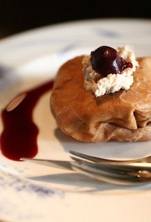 ダークチェリーとバナナマロンケーキ