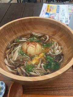 きのこたっぷりのあんかけうどん