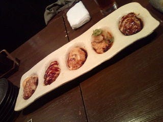 自信満々のつくね盛り合わせ