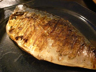 しめ鯖の焼き物