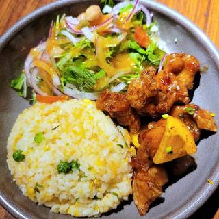 オレンジチキンプレート