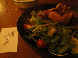 米沢豚のサラダ