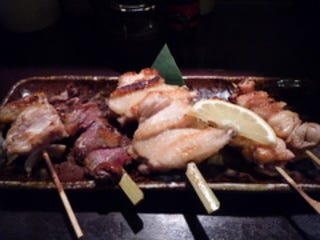 地鶏串焼き