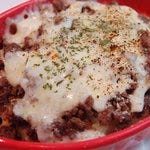 ふんわりマッシュポテトと牛挽肉の重ね焼き