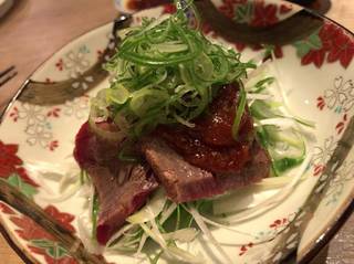 馬刺しと深ネギ