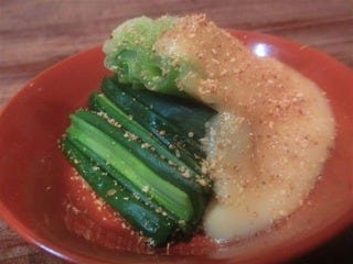 葉玉ねぎのぬた