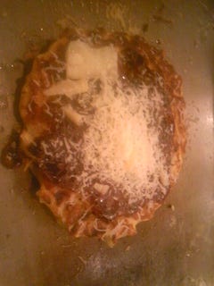 伊太利亞産ホエー豚のお好み焼き