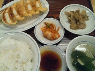 満州ぎょうざとライス