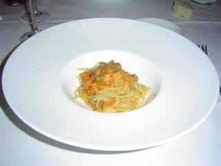 三陸産赤ウニのスパゲッティーニ
