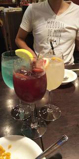 グレープフルーツのサングリアリンゴのサングリア