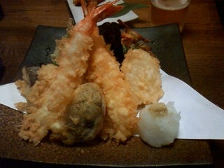 天ぷらの盛り合わせ