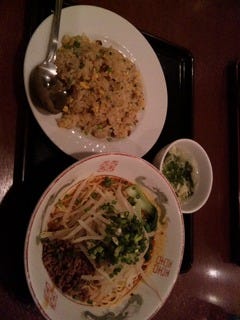 タンタンメン定食