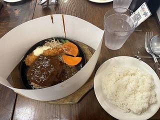 バーグ200g×エビフライ