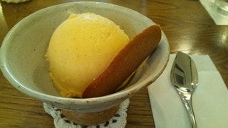 ジャージー牛のアイス