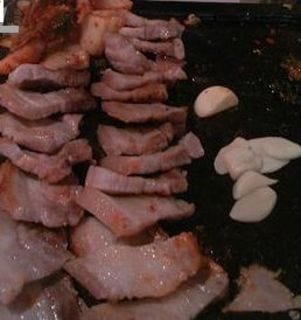 オギョプサルとサムギョプサルセット