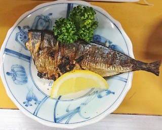 アジの塩焼き