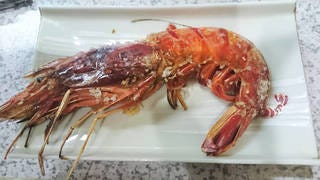 赤海老の塩焼き