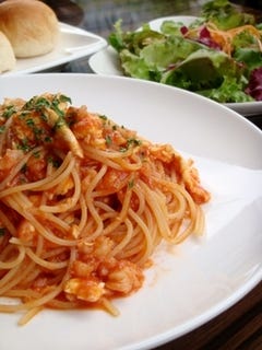 エビのトマトソースパスタ