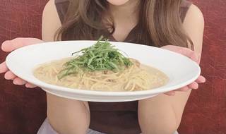 ウニと大葉のクリームパスタ