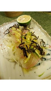 鯛の和風カルパッチョ