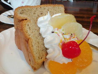 自家製シフォンケーキセット