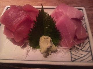 まぐろぶつ　トロ赤身盛り