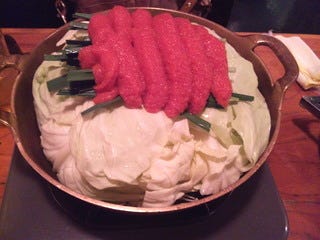 かねふく明太もつ鍋