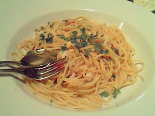 白エビとアーティチョークのパスタ