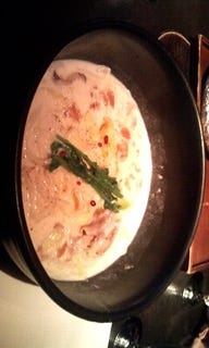 海老のクリームおうどん