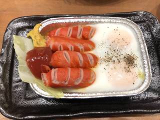 玉子と赤ウインナー